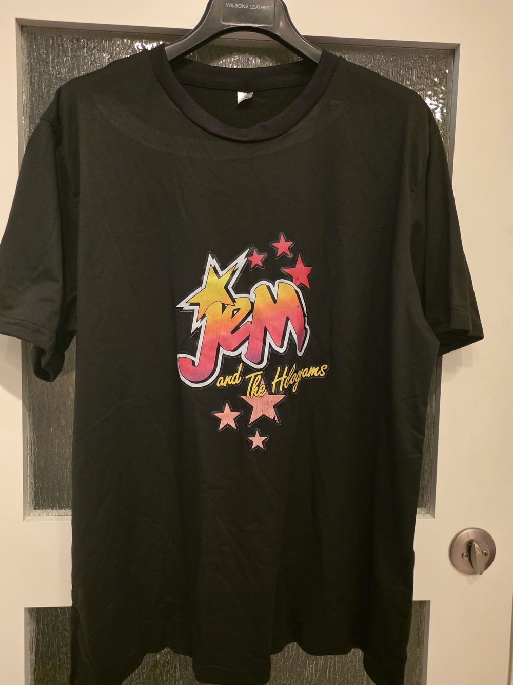 JEM Graphic Tee with Pink & Yellow Star Design